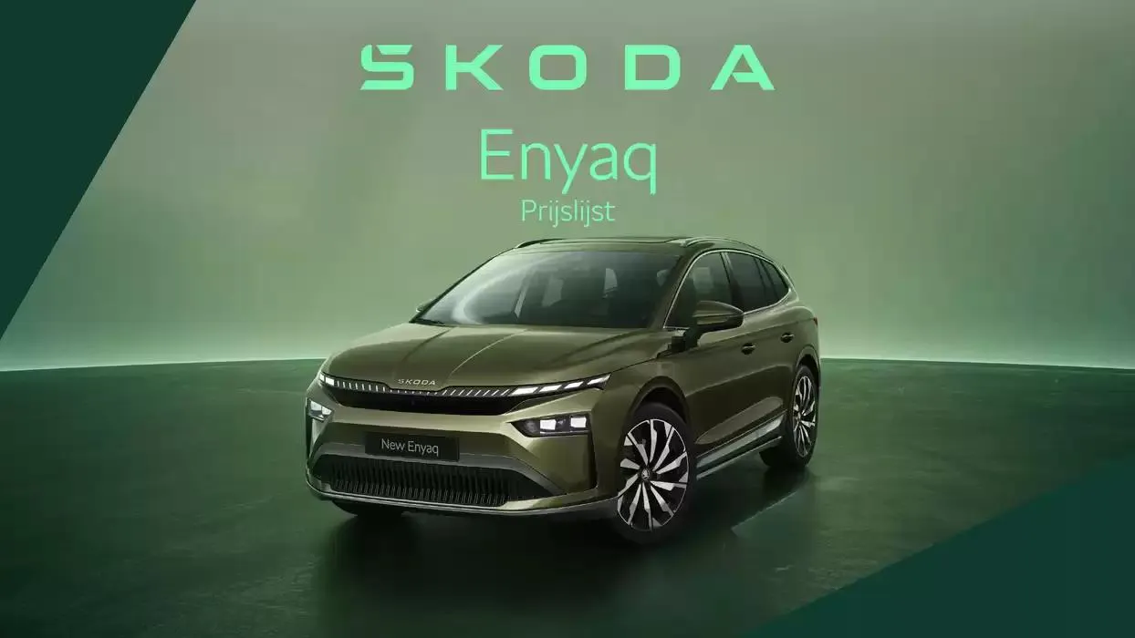 Škoda Prijslijst per 9 januari 2025 van 9 januari tot 9 januari 2026 - Folder pagina 1