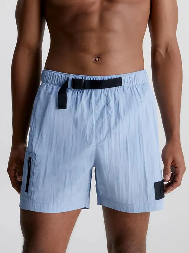 Medium zwemshort met trekkoord - CK Nylon