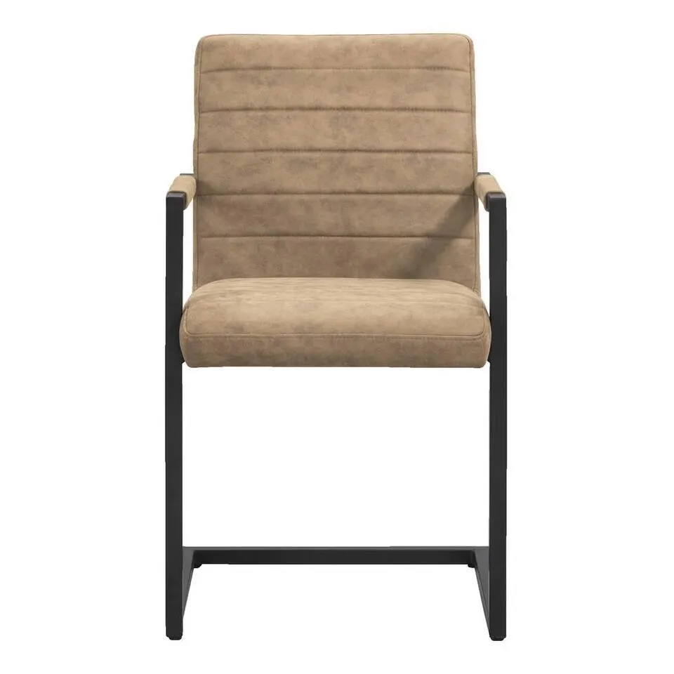 Eetkamerstoel Lizzy - met armleuningen - mokka