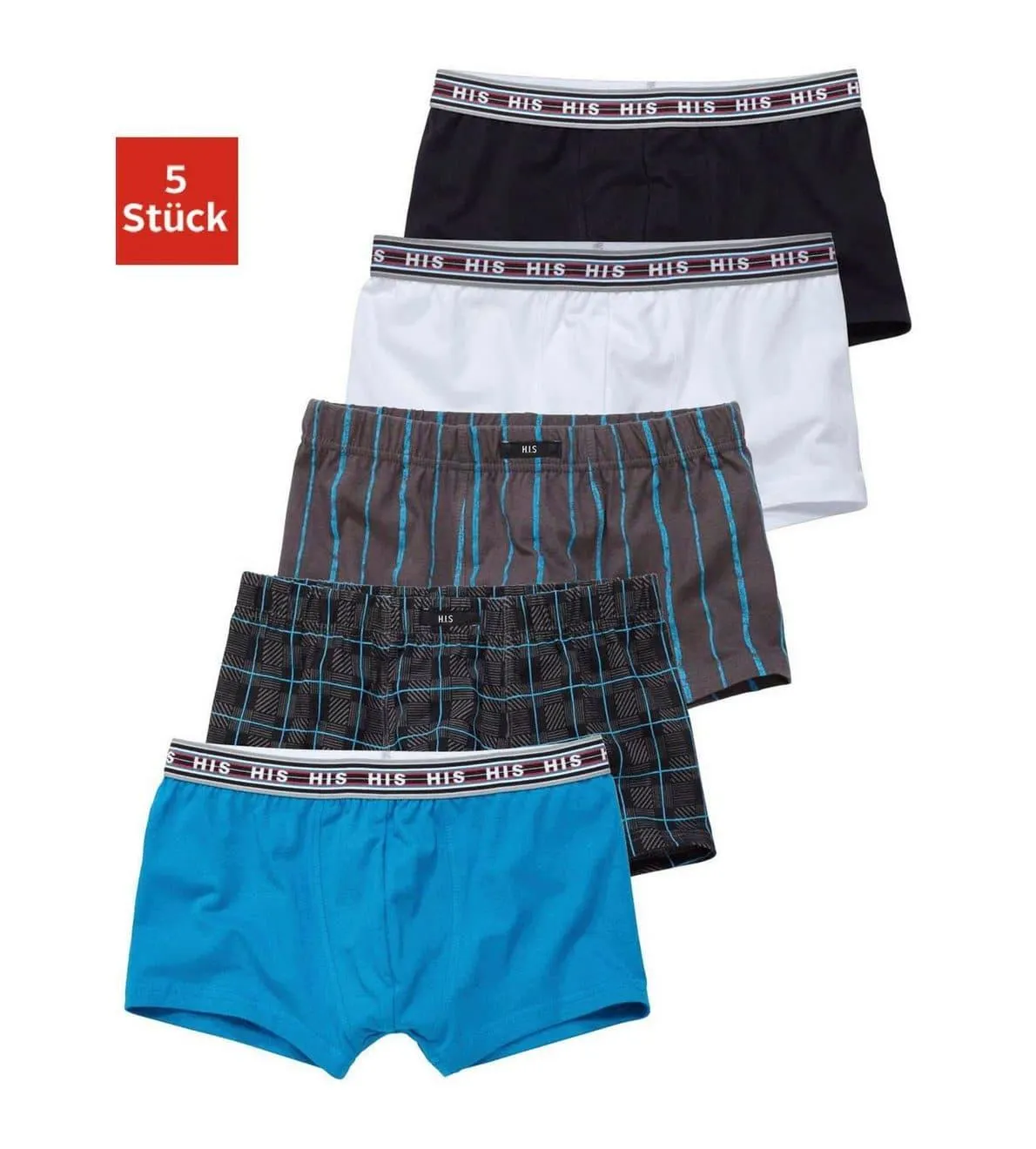 H.I.S Boxershort voor jongens (set, 5 stuks)