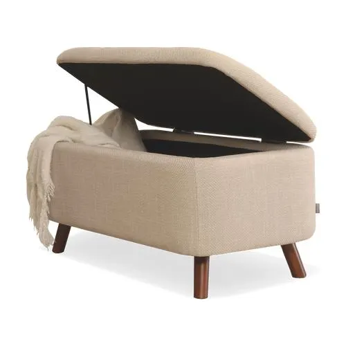 Nolon Julia bankje met opbergruimte beige - 83 x 41 cm