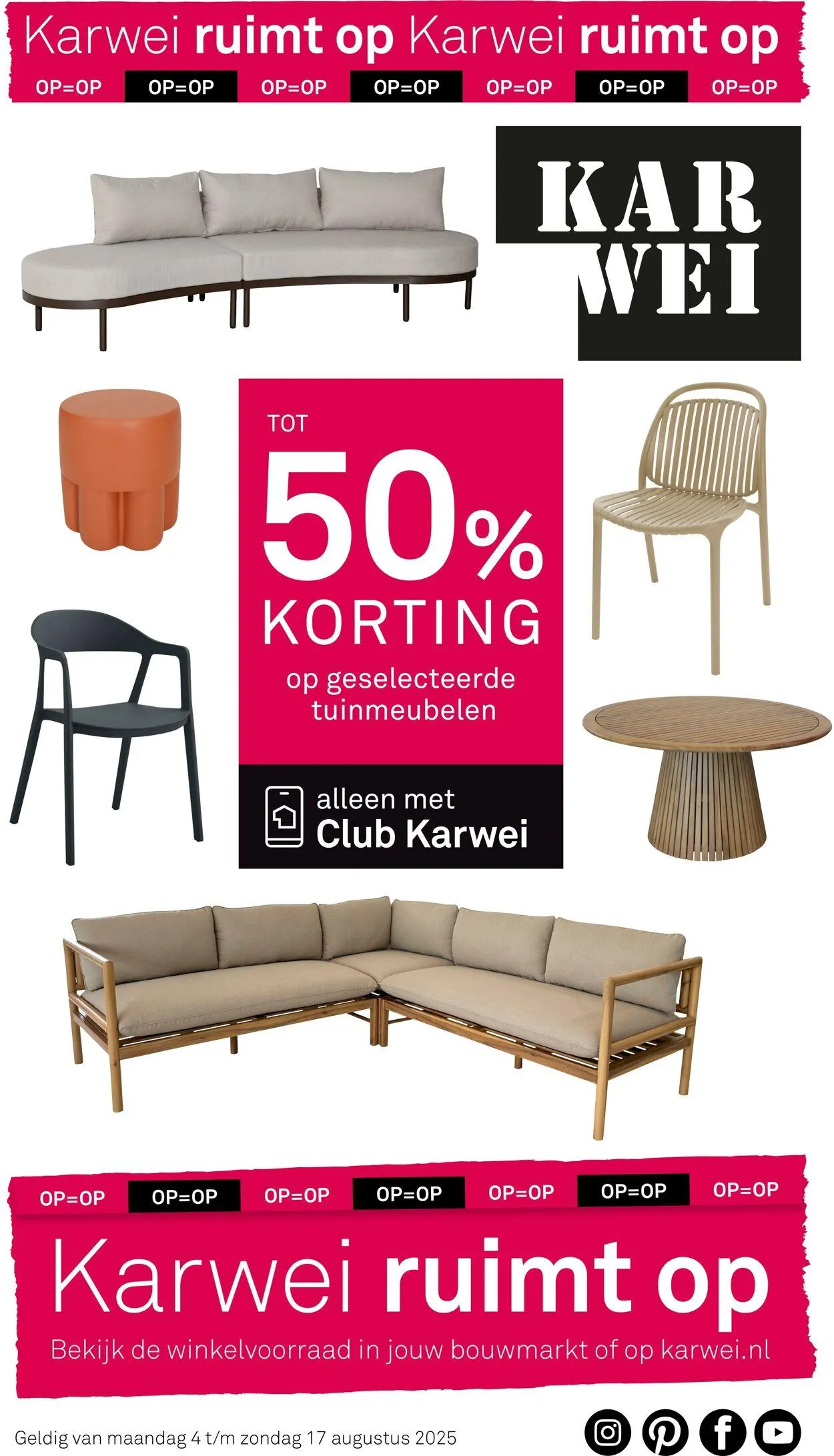 Karwei Actuele folder van 4 augustus tot 10 augustus 2025 - Folder pagina 1