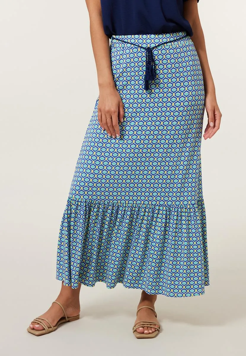 Rok print blauw
