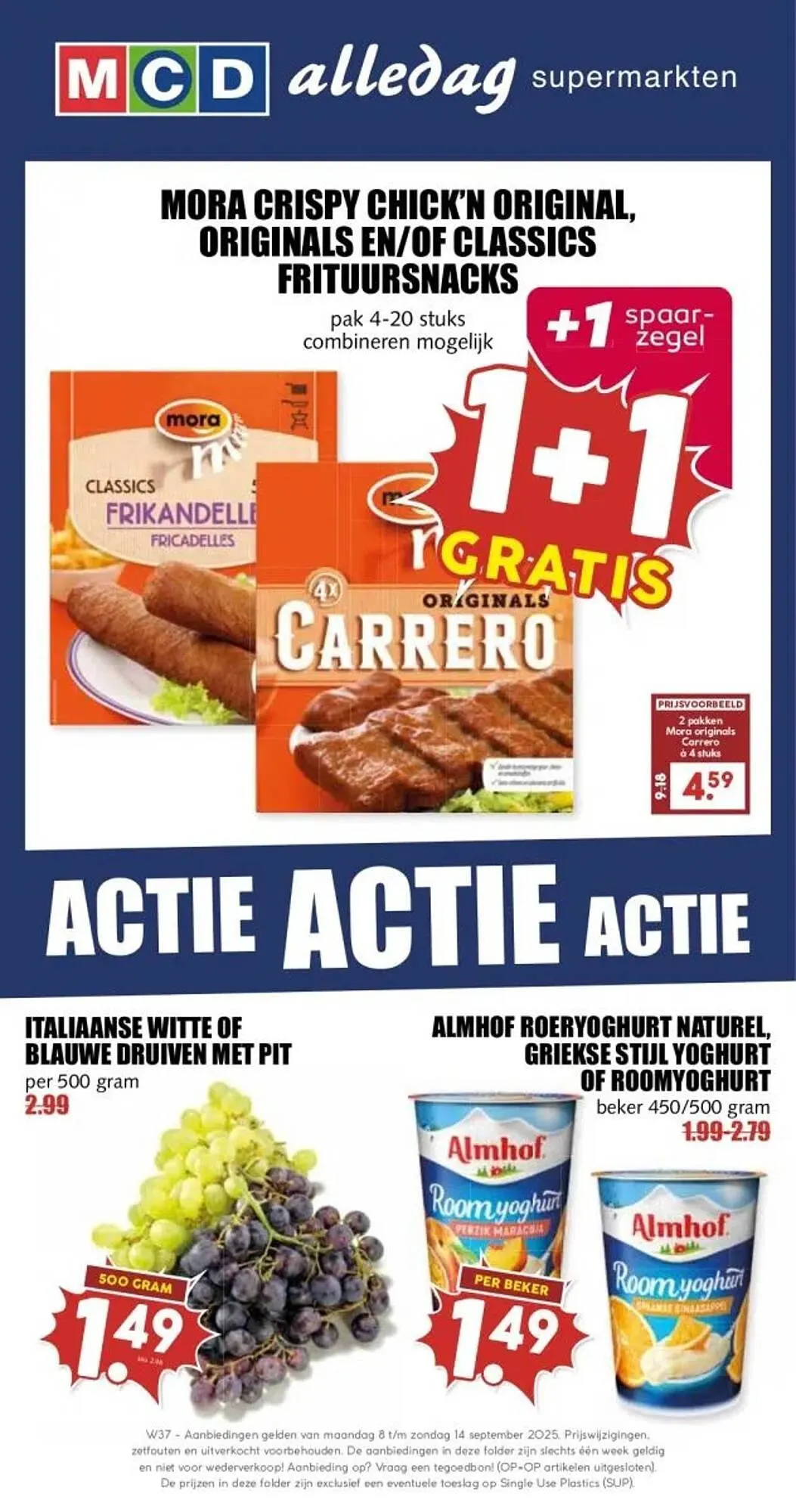 MCD Supermarkt folder van 8 september tot 14 september 2025 - Folder pagina 1