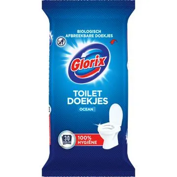 Glorix Biologisch Afbreekbare Toiletdoekjes Ocean 30 Stuks