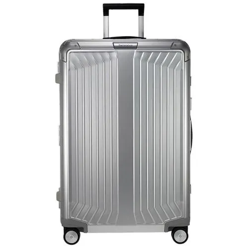 Samsonite Harde Koffer / Trolley / Reiskoffer 76 cm (Large) Lite-Box Zilver