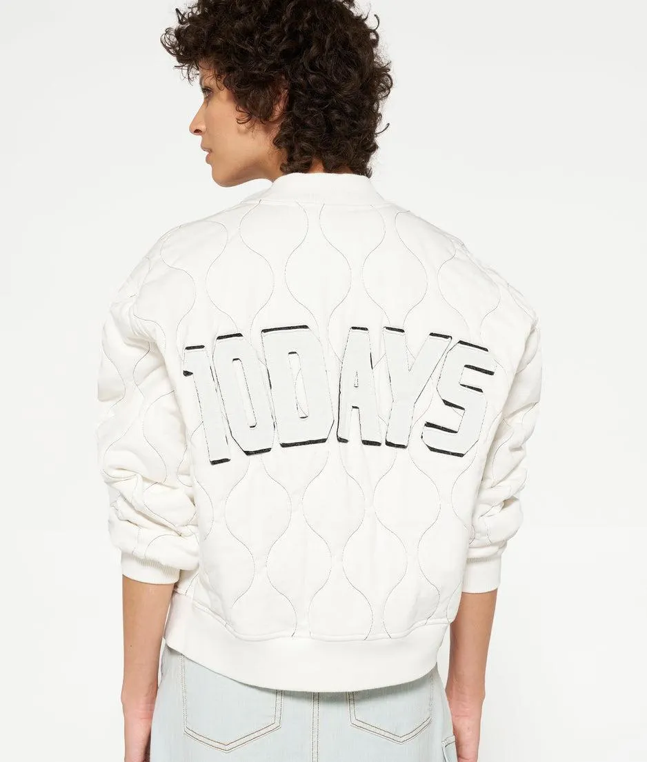 quilted bomber jacket