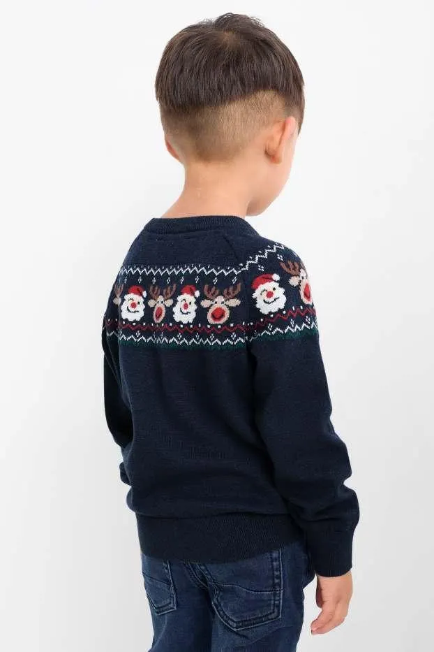 Father Christmas and Rudolph - Christmas jumper