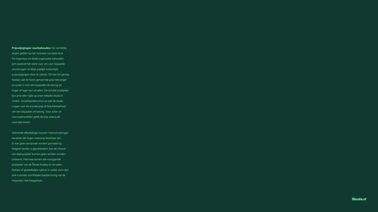 Škoda Kodiaq prijslijst per 25 juli 2024 van 27 juli tot 27 juli 2025 - Folder pagina 19