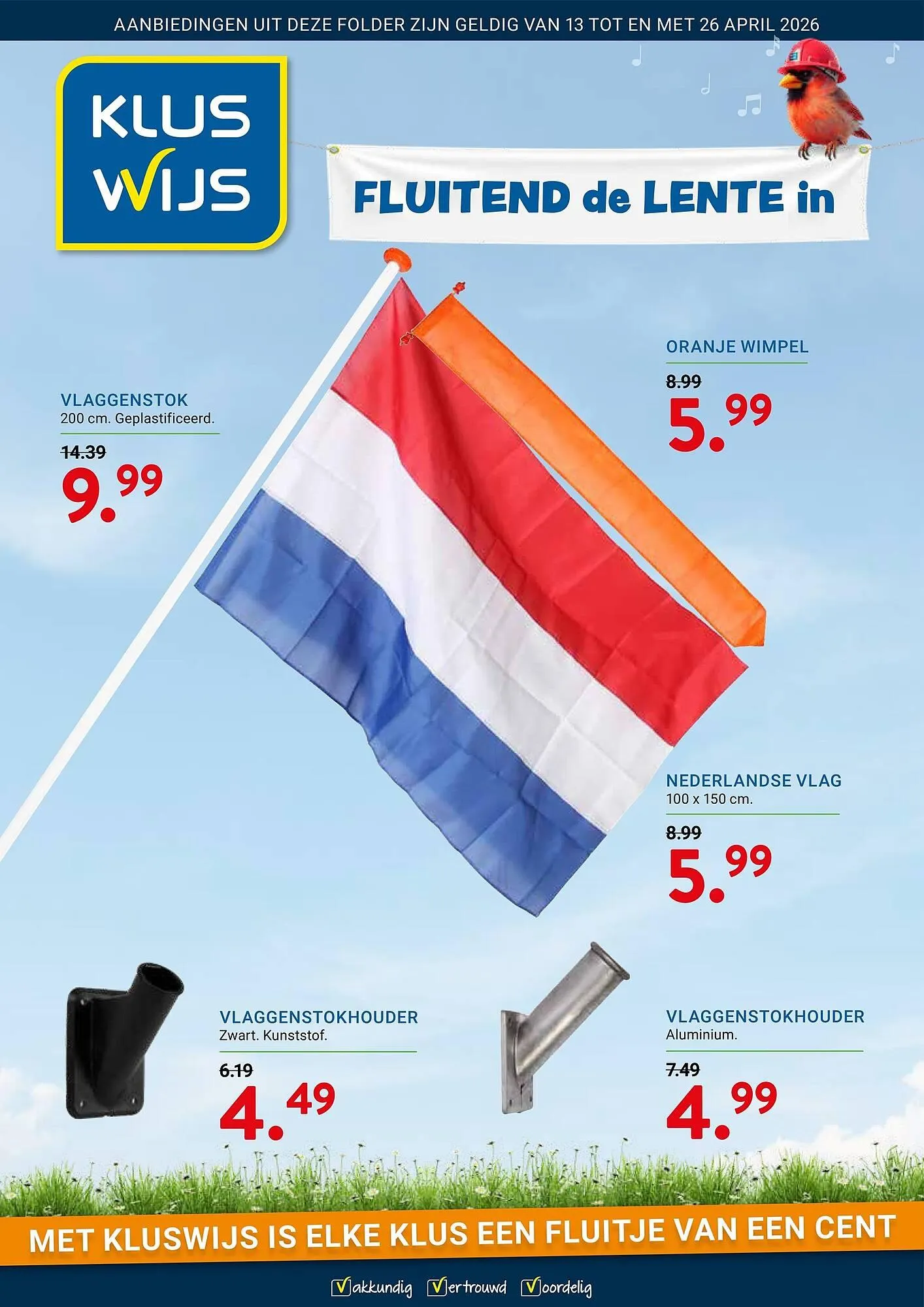 Kluswijs folder van 13 april tot 26 april 2026 - Folder pagina 1