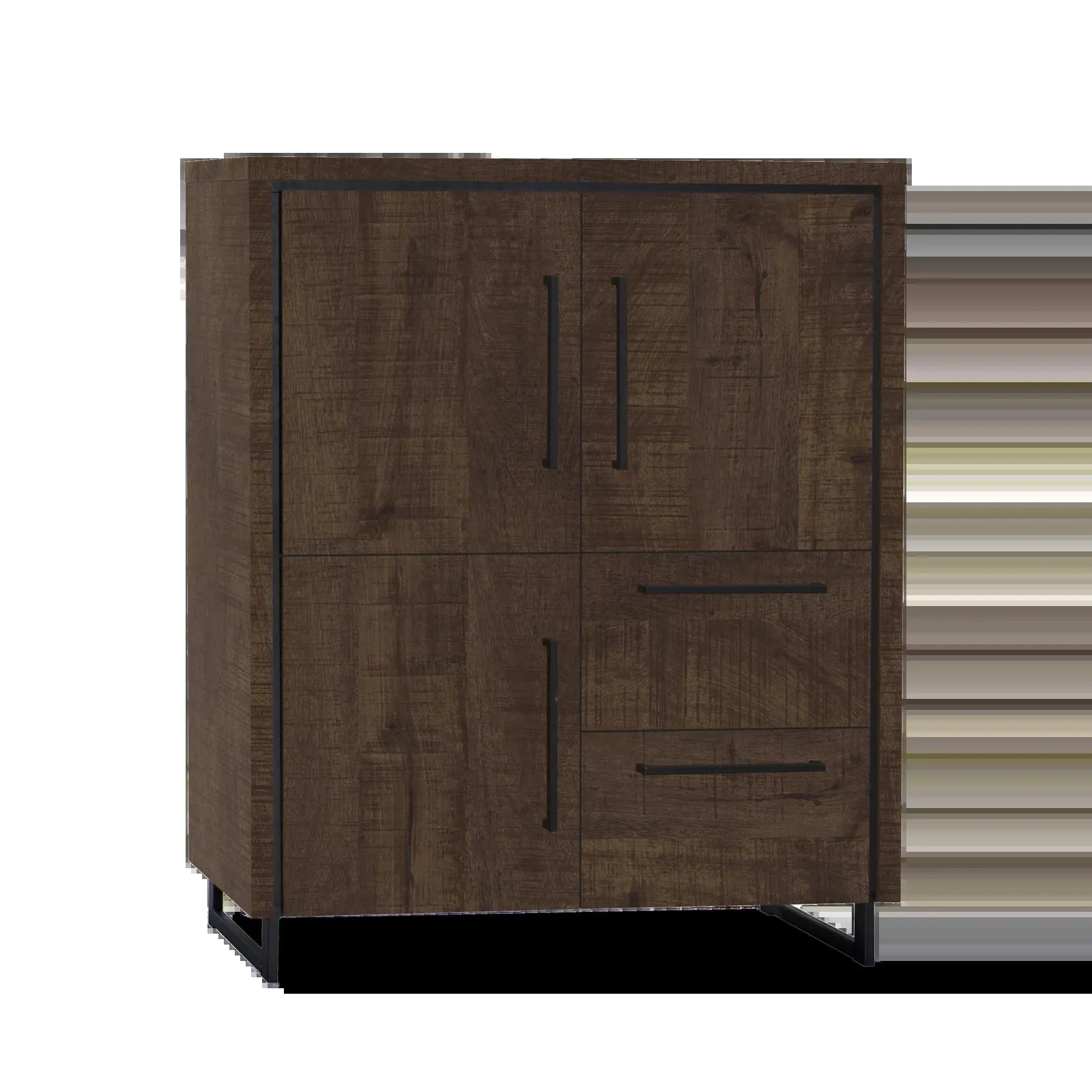 Wandkast (laag) Sheridan - Dark Mango