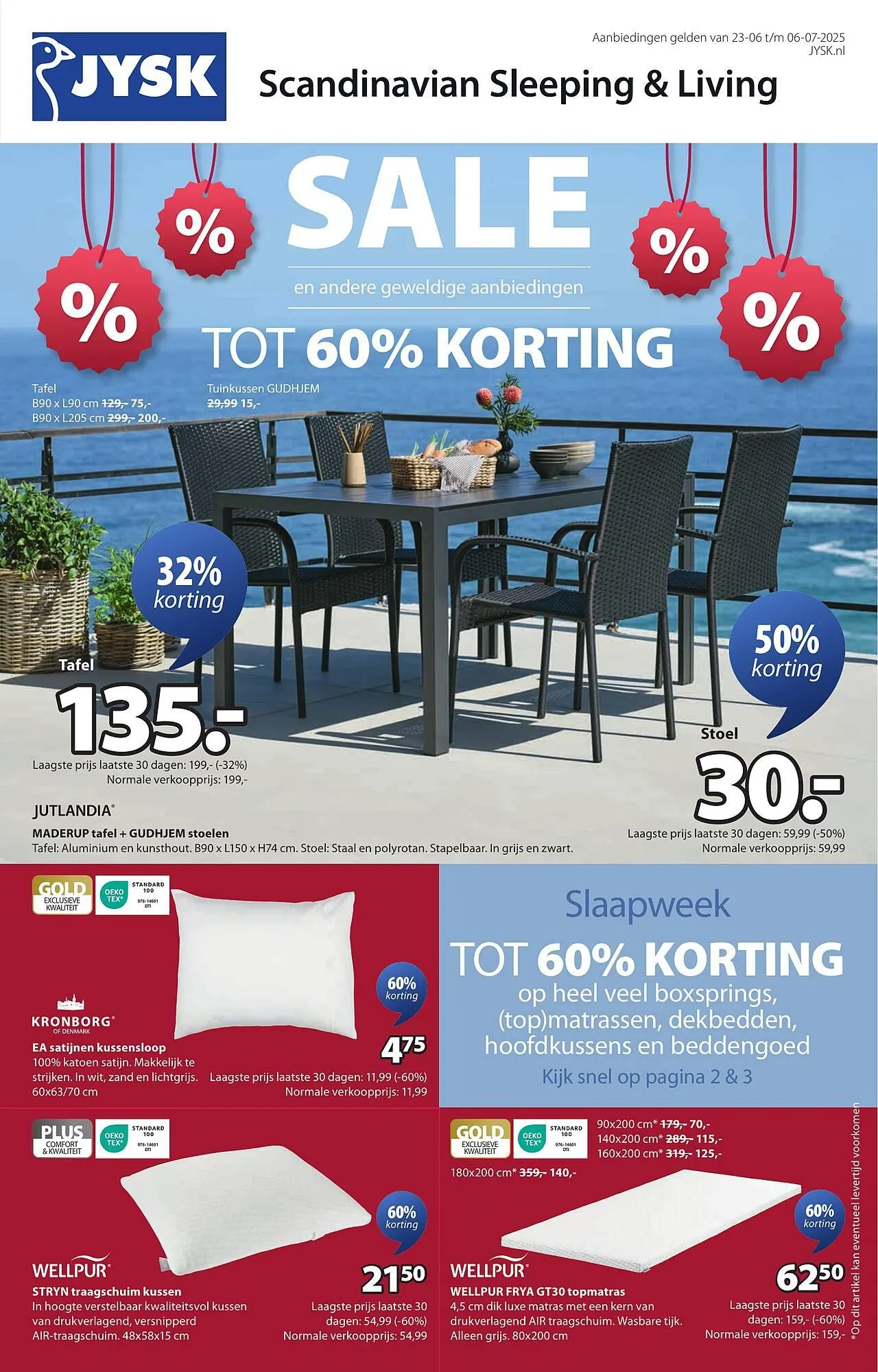 Jysk folder van 23 juni tot 6 juli 2025 - Folder pagina 1