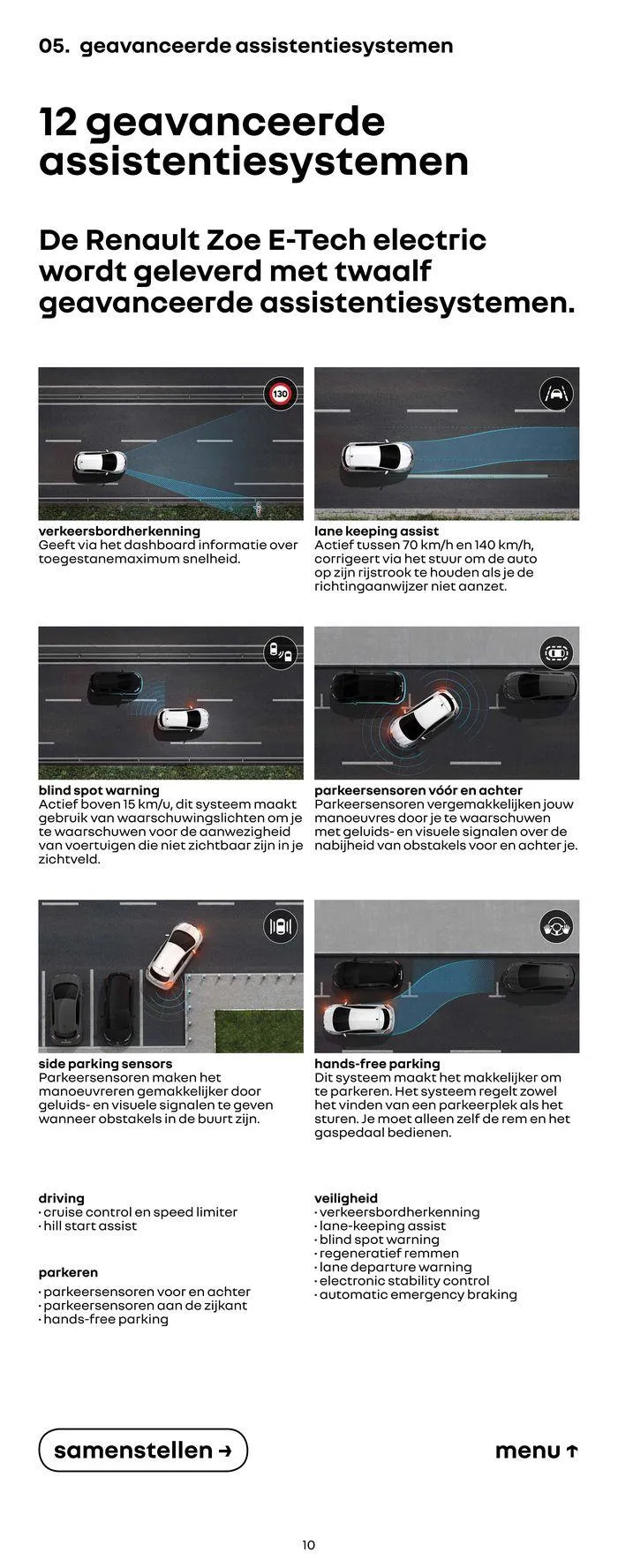 Renault Zoe E-Tech 100% Electric van 17 november tot 17 november 2024 - Folder pagina 10
