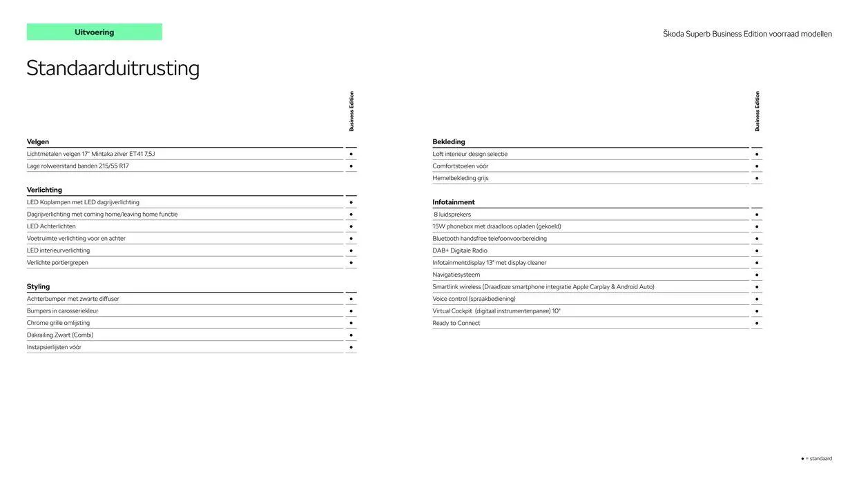 Škoda Superb (Combi) Prijslijst per 4 juli 2024 van 20 juli tot 20 juli 2025 - Folder pagina 5