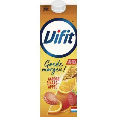 Vifit Goedemorgen drink aardbei sinaasappel