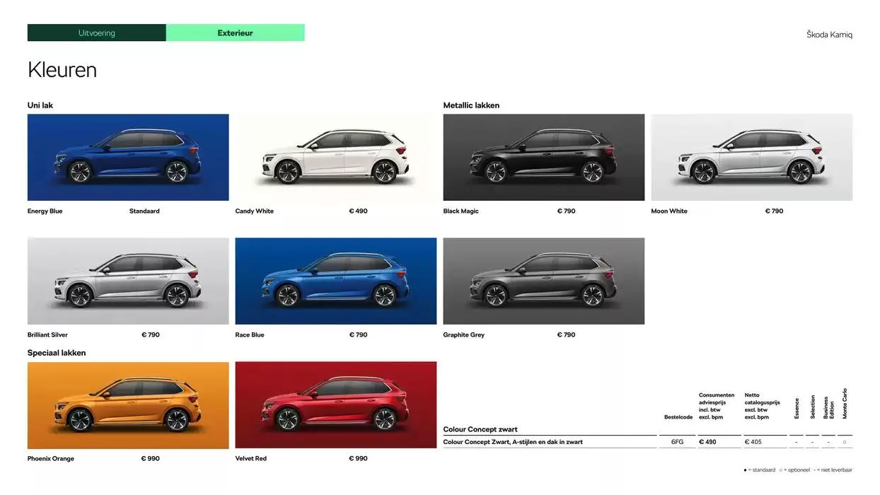 Škoda Kamiq prijslijst per 25 november 2024 van 6 december tot 6 december 2025 - Folder pagina 8