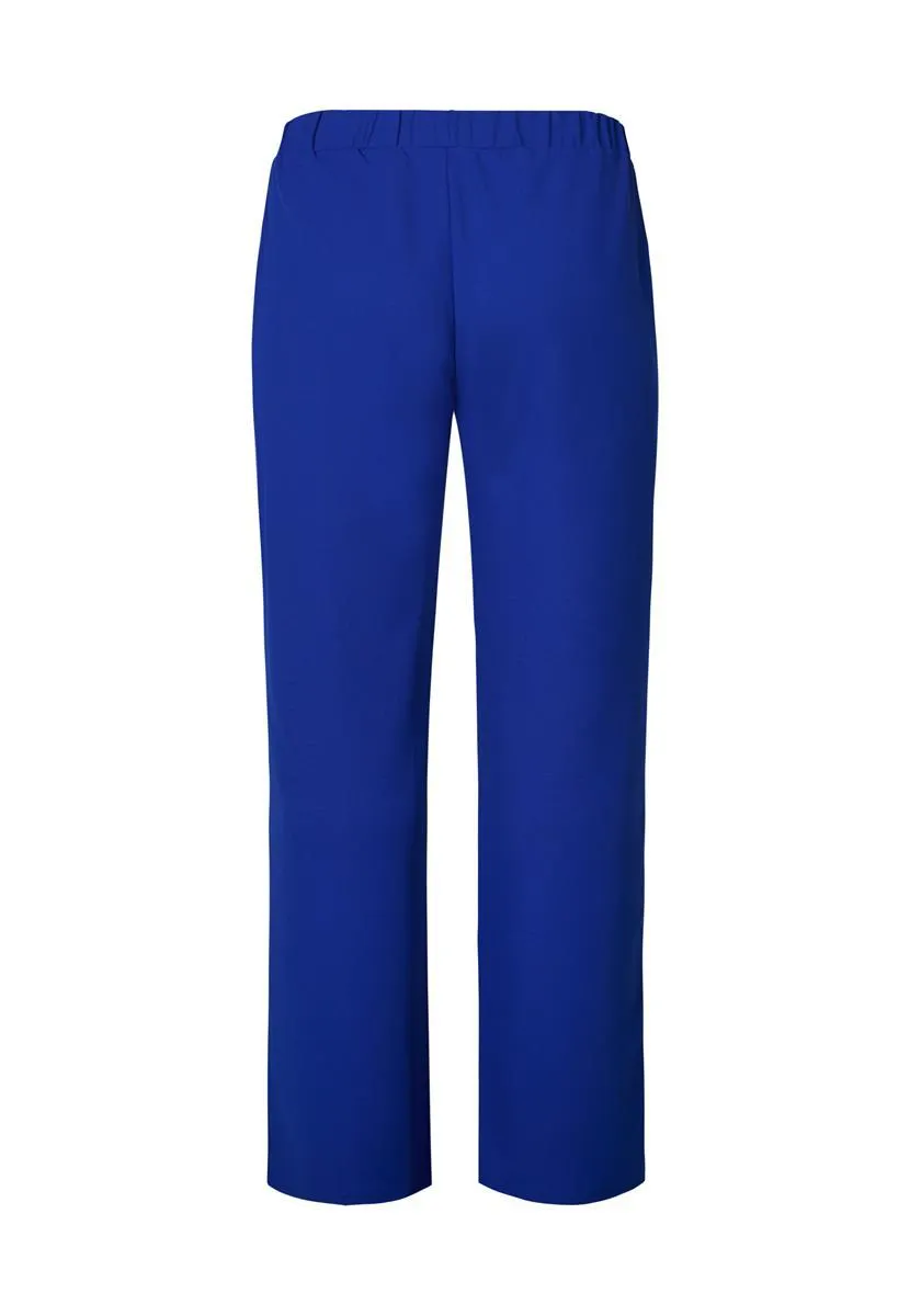Broek wide leg blauw 32"