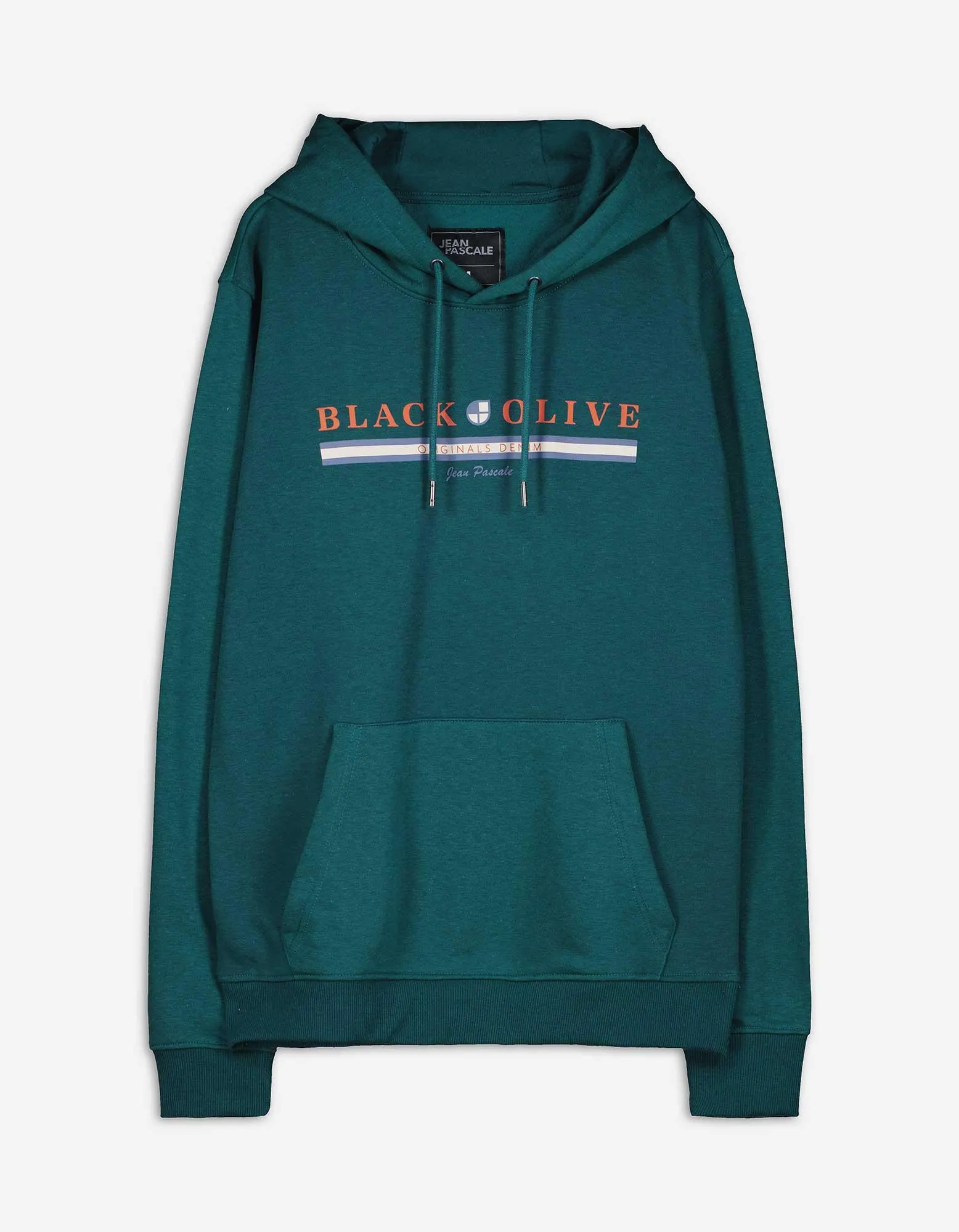 Mikina s kapucí - Přední potisk - tmave zelena