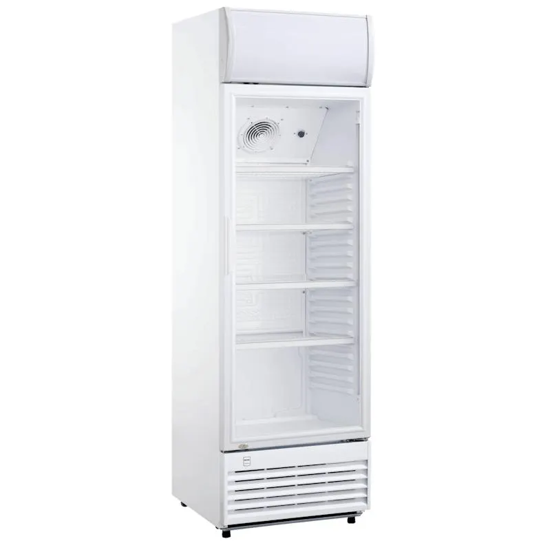 METRO Professional Glazen deur koelkast GSC2350, 62 x 63,6 x 201,1 cm, 324 L, luchtcirculatiekoeling, 180 W, 1 glazen deur, met slot, wit