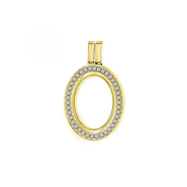 (available March) MY iMenso Ovali (18Vmm) medaillon "zirconi" (925/1Mgold-plated)