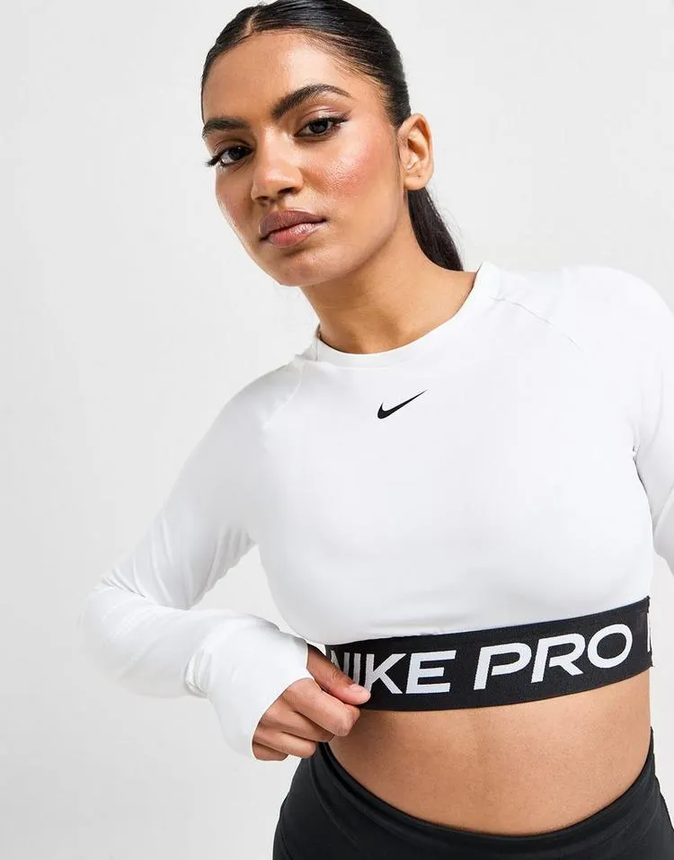Nike Nike Pro 365 Dri-FIT korte top met lange mouwen voor dames