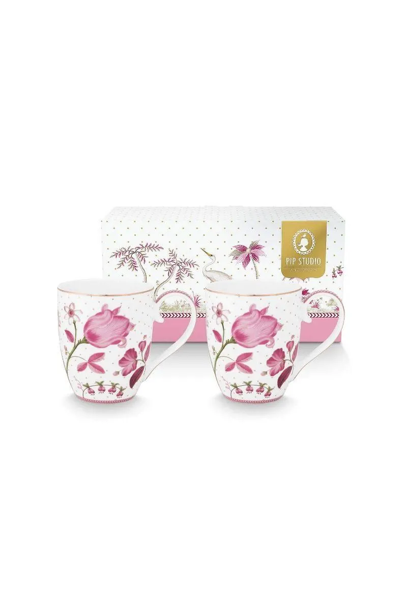 Set/2 Mokken XL Jolie Tulp Roze