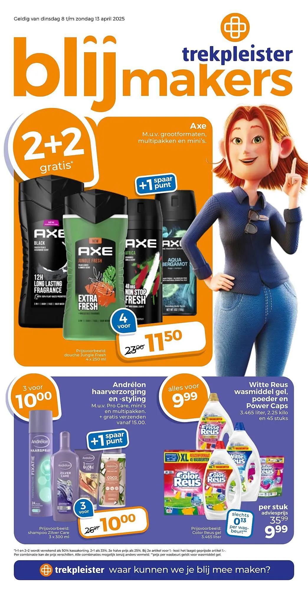 Trekpleister folder van 7 april tot 13 april 2025 - Folder pagina 1