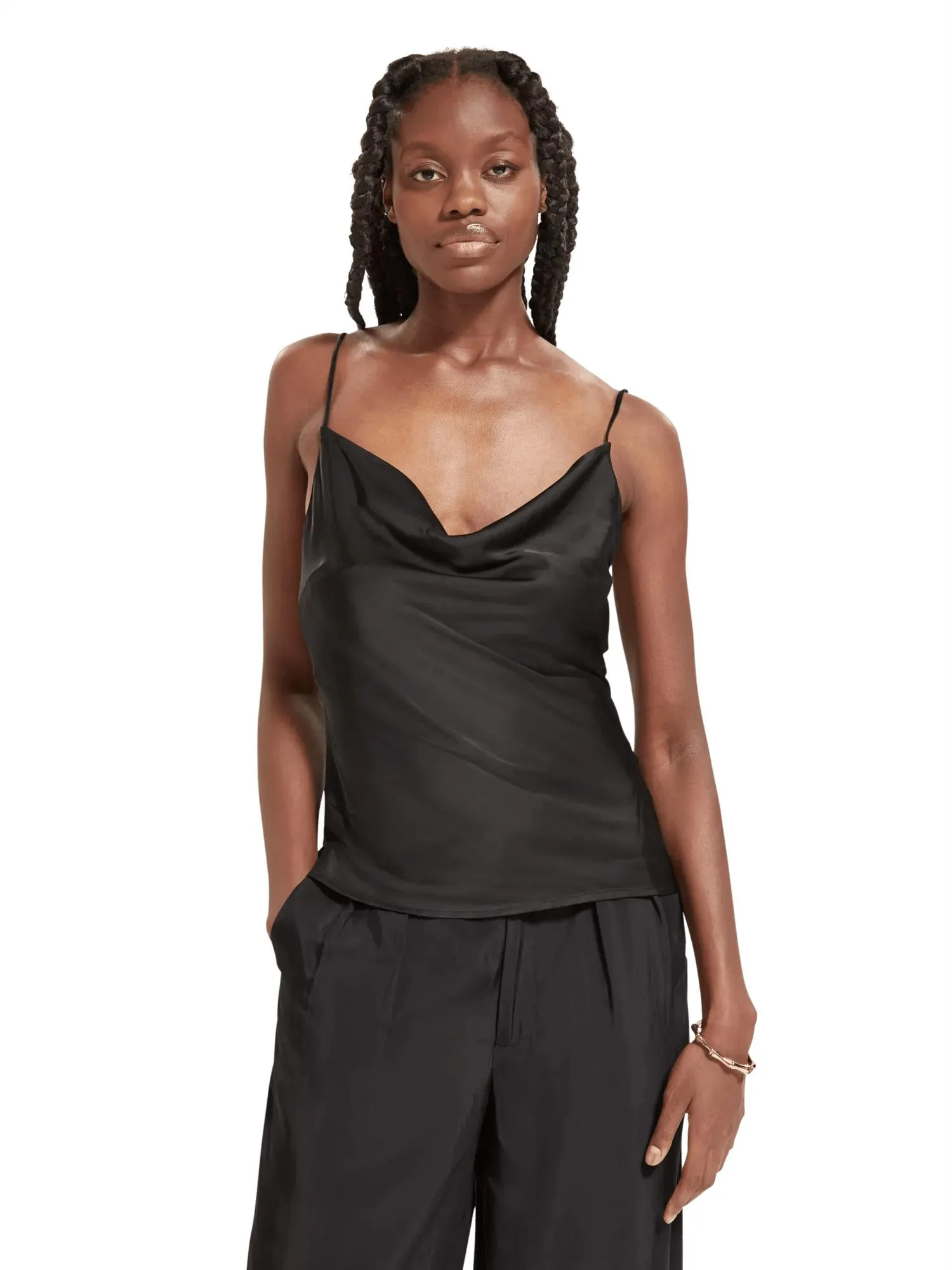 Cowl neck camisole