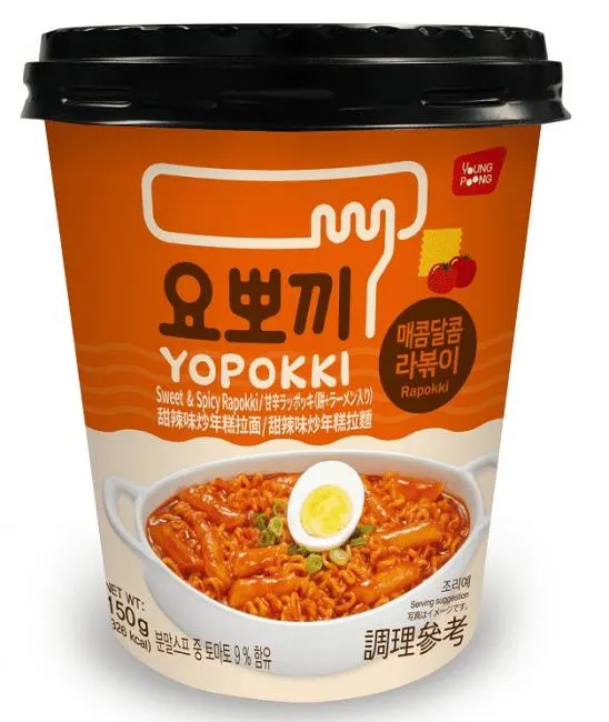 Yopokki Instant Zoet & Pittig Rapokki Ramen Noedels 145g