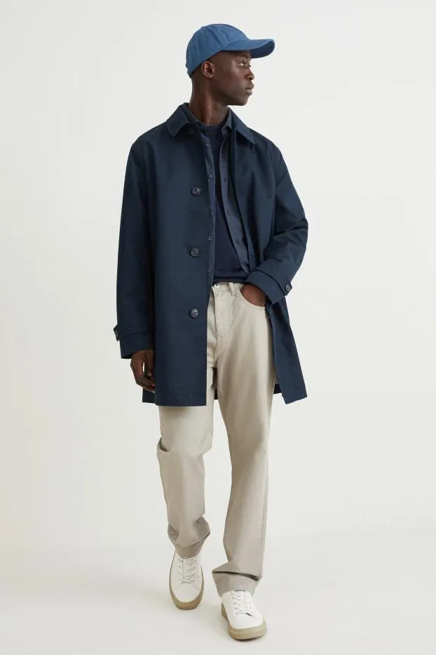 Flanellen overhemd - regular fit - cut away