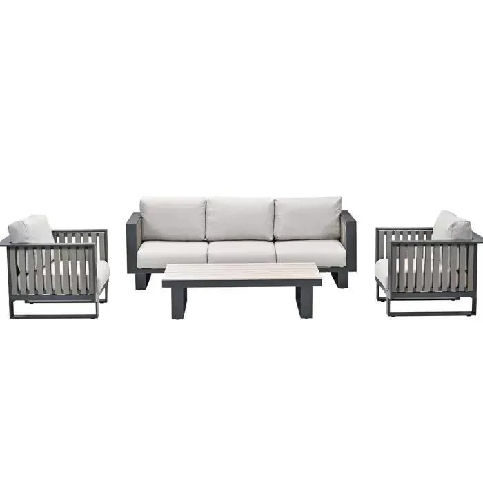 Gabon loungeset 4-delig - taupe