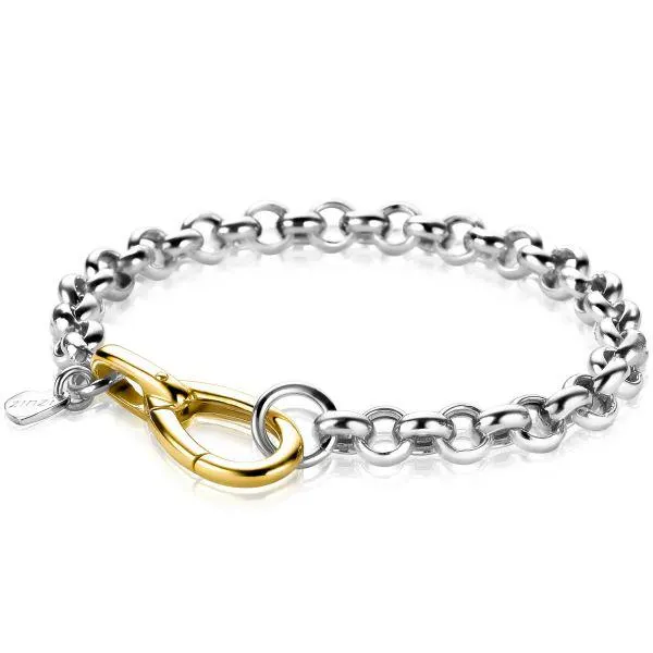 ZINZI Sterling Silver Bracelet Rolo Chain