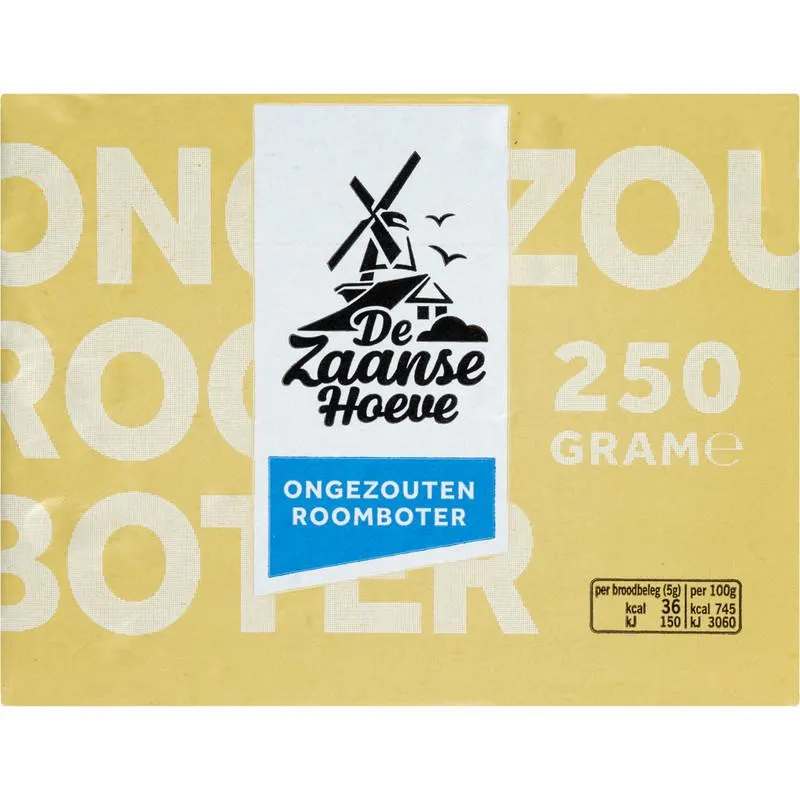 De Zaanse Hoeve Roomboter ongezouten