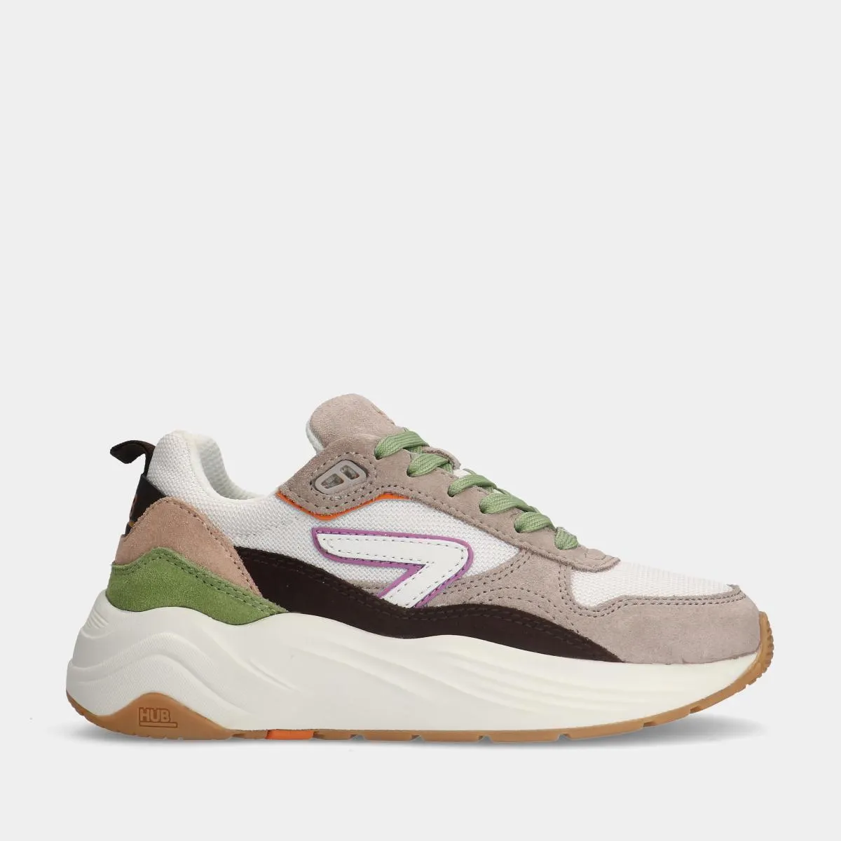 HUB gilde S43 off white dames sneakers