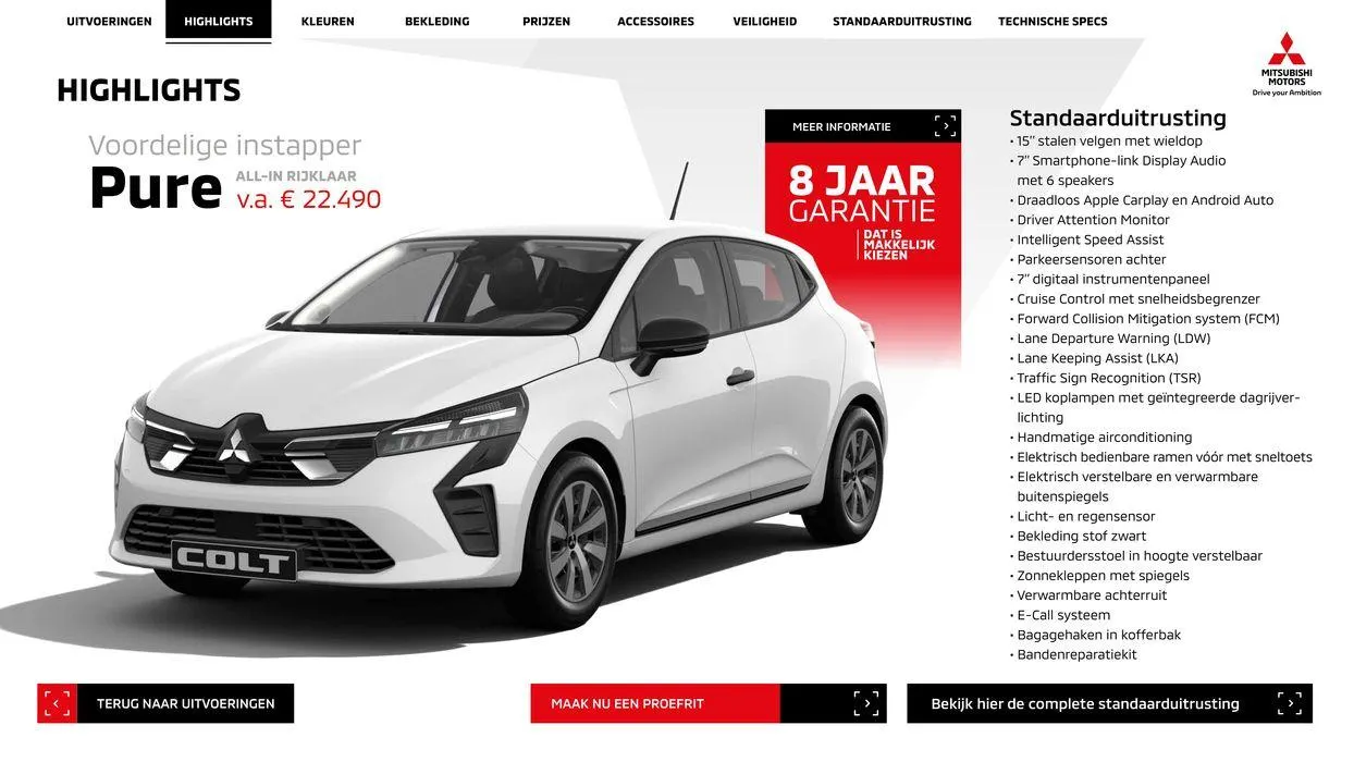 Mitsubishi Colt van 10 mei tot 10 mei 2025 - Folder pagina 4