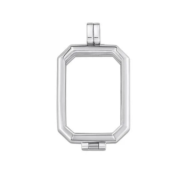 Rettangolo medaillon "Plano" (925/rhod-plated)