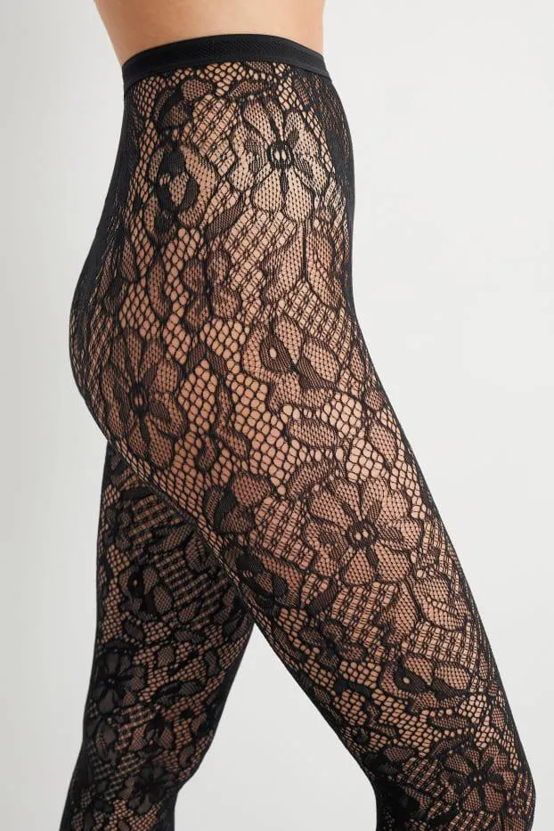 Tights - LYCRA® - patterned