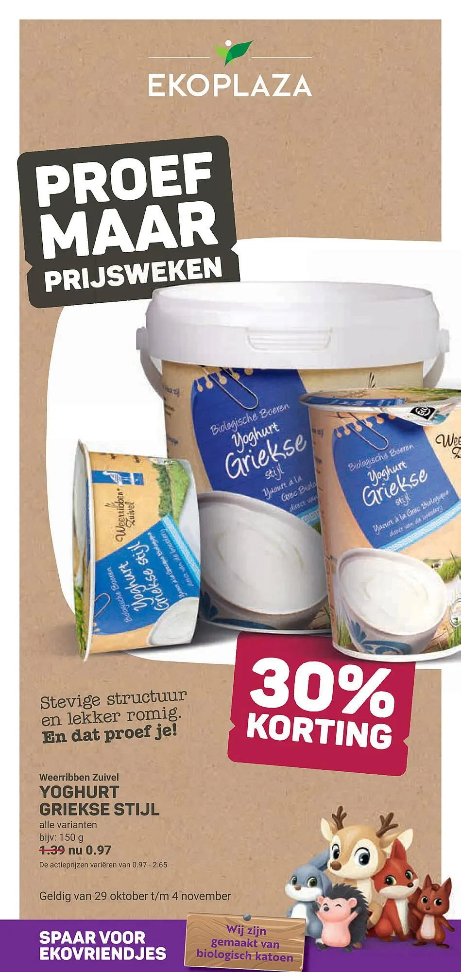 Ekoplaza folder van 29 oktober tot 4 november 2025 - Folder pagina 1