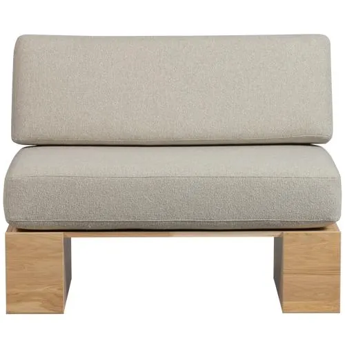 vtwonen muurbankje incl. kussens - Eiken - Naturel/Beige - 84x100x67