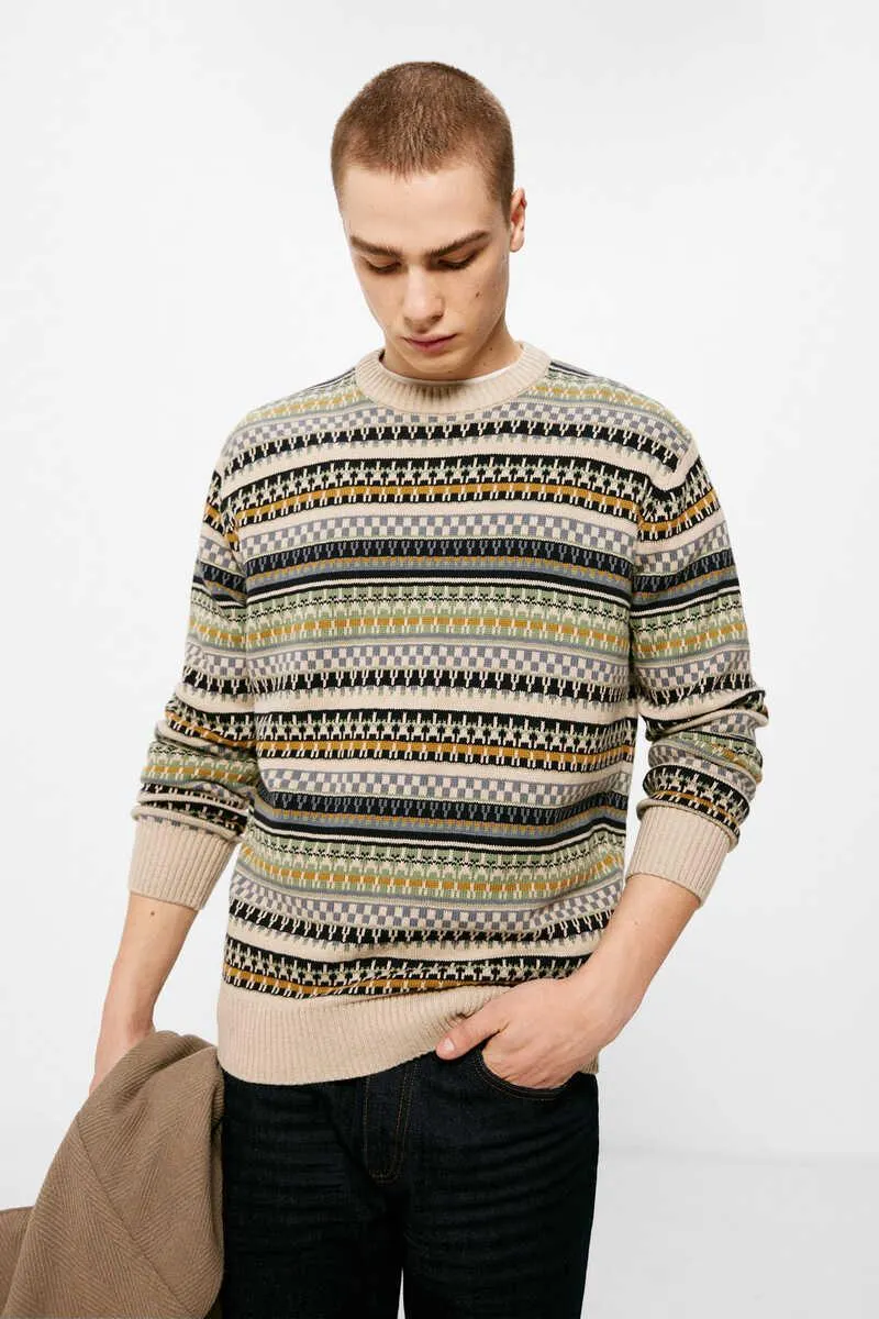 Jersey fantasía jacquard