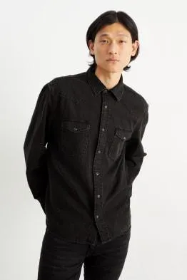 Denim shirt - regular fit - kent collar