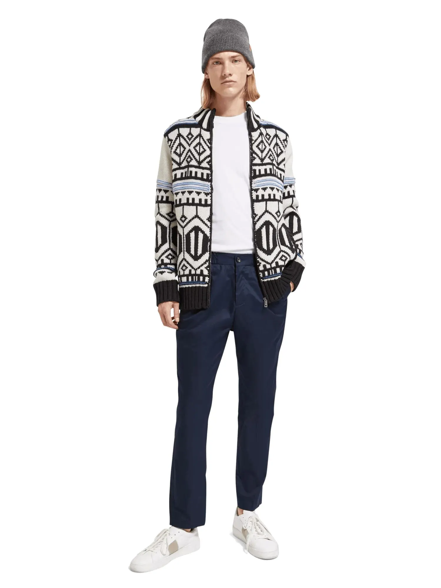 The Morton lightweight pleated twill jogger