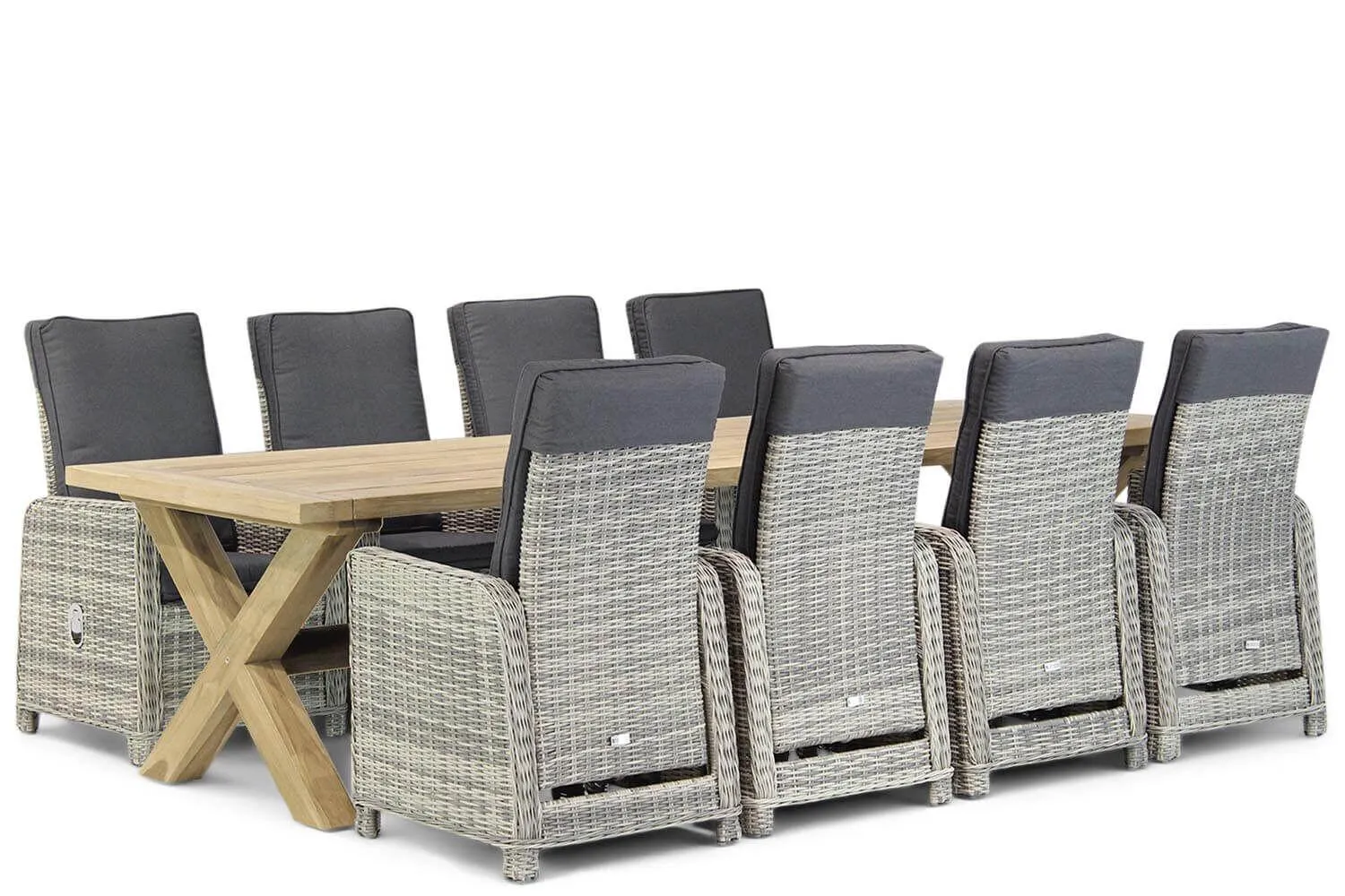 Garden Collections Bello/Oregon 300 cm dining tuinset 9-delig verstelbaar