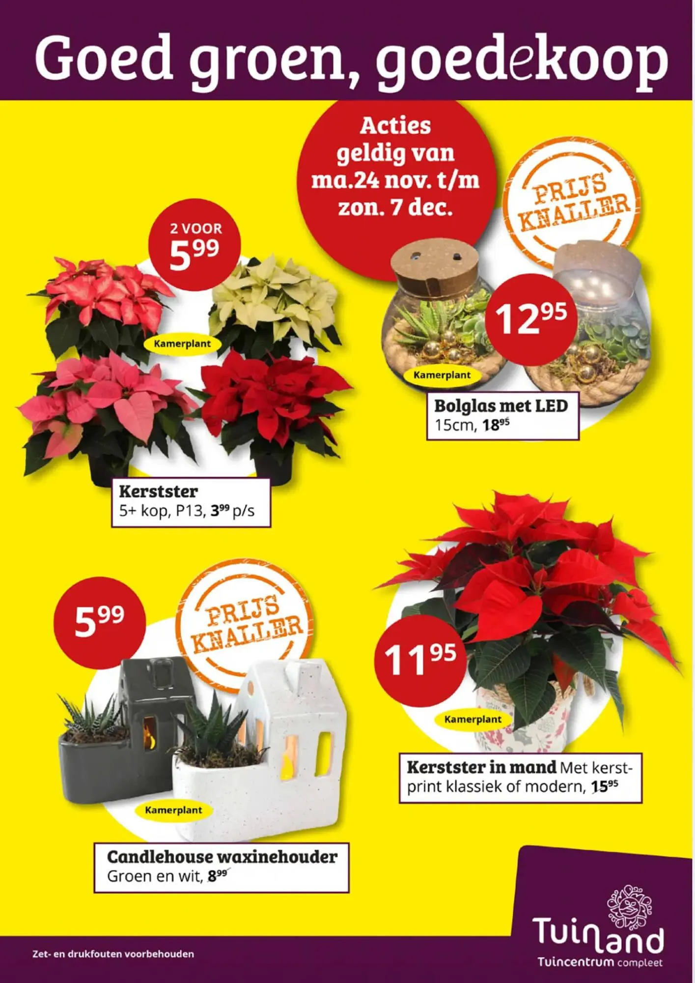 Tuinland folder van 24 november tot 7 december 2025 - Folder pagina 1
