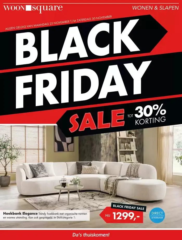 Woonsquare folder van 24 november tot 8 december 2024 - Folder pagina 1
