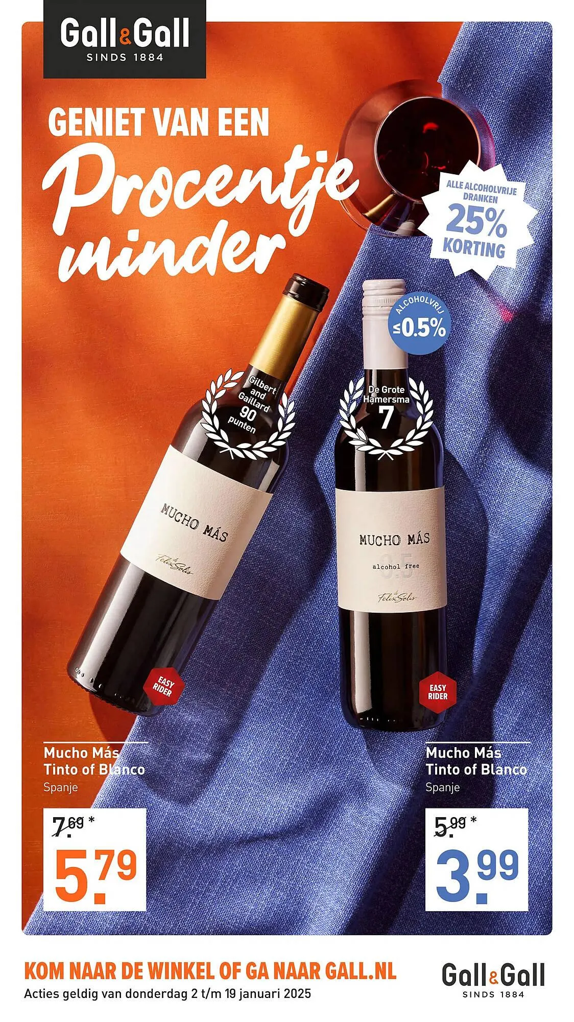 Gall & Gall folder van 2 januari tot 19 januari 2025 - Folder pagina 1