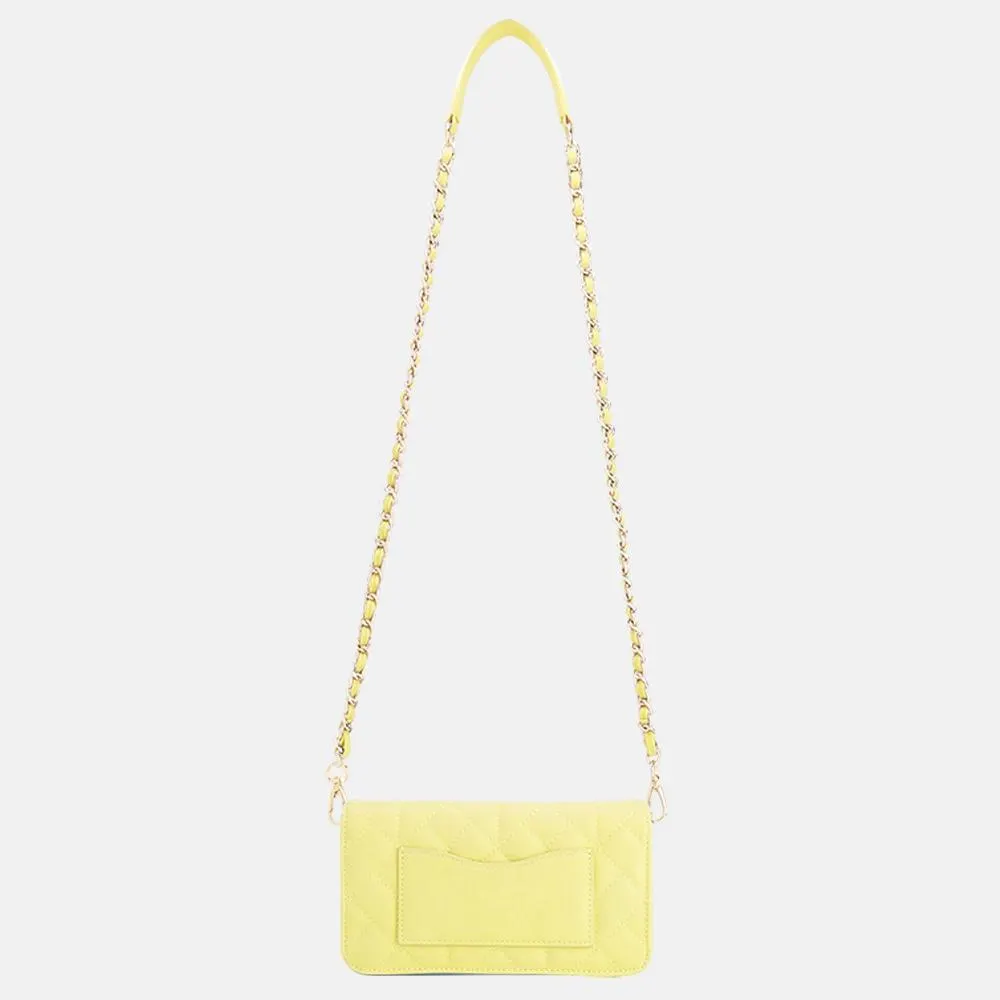 NIKKIE Abby crossbody tas lime yellow