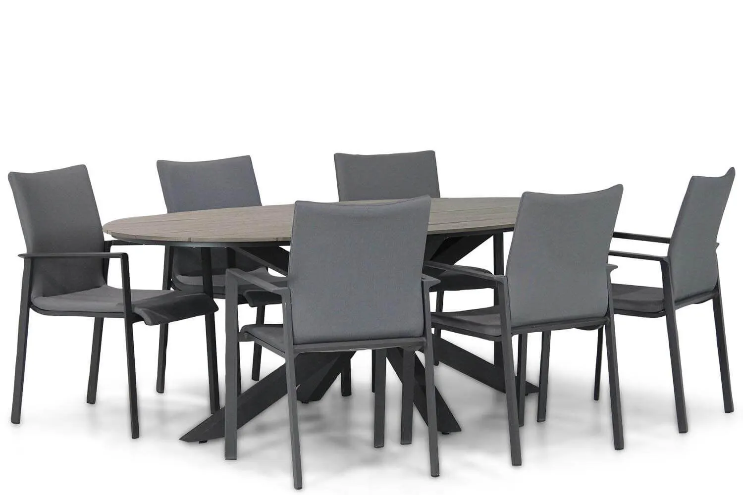 Lifestyle Rome/Matara 220 cm dining tuinset 7-delig