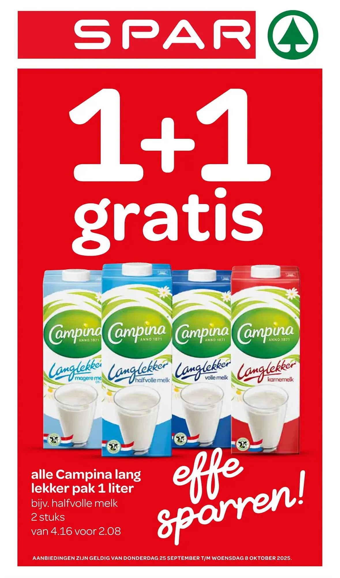 Spar folder van 25 september tot 8 oktober 2025 - Folder pagina 1