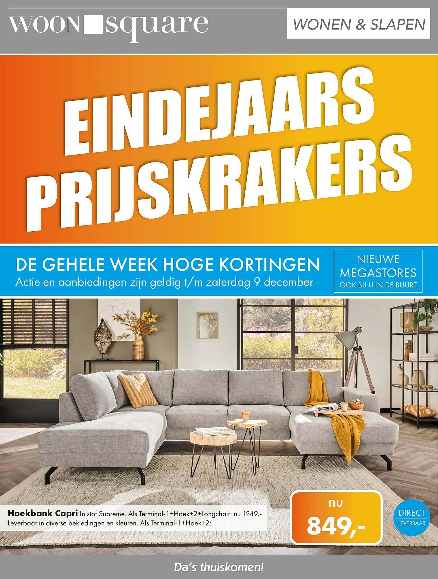 Woonsquare Woon folder van 4 december tot 9 december 2023 - Folder pagina 1